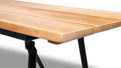 Banc pliant Vernon - Bois d'acacia aspect clair