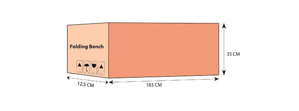 Banc pliant Vernon - Bois d'acacia aspect clair