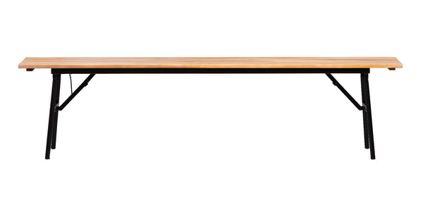 Banc pliant Vernon - Bois d'acacia aspect clair