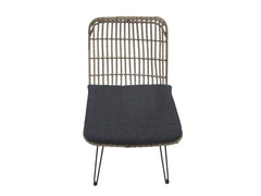 Flamingo Dining Chair Without Armrest - Steel Bamboo Look (set of 2)