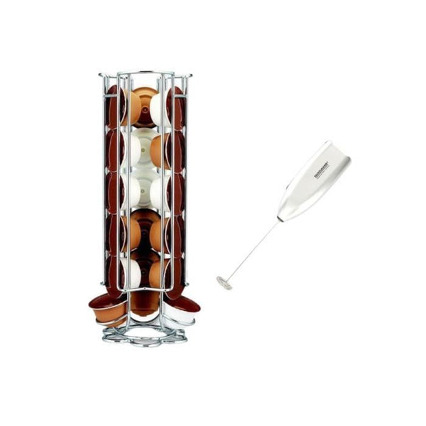Coffee set with Dolce Gusto capsule holder and milk frother - FACKELMANN