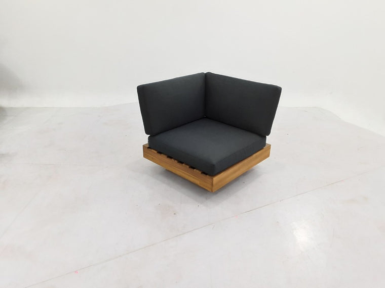 Los Angeles Lounge Corner Piece 984 - Steel Black