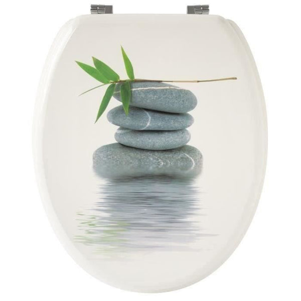 GELCO Toilet Seat Grey Pebbles