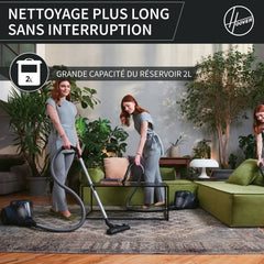 Bagless vacuum cleaner - HOOVER - HP110HM - 700 W - 78 dBA - 2 L - Blue