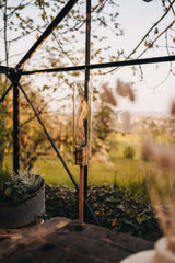 Spin Ambient Lantern Ground Stake Both Sizes 3-piece Oak