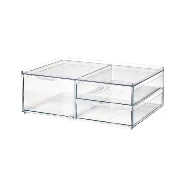 Sarah Tanno Wide Cosmetics Organizer with 3 Drawers