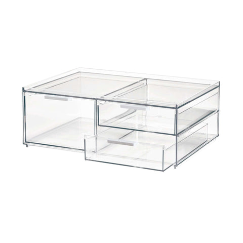 Sarah Tanno Wide Cosmetics Organizer with 3 Drawers