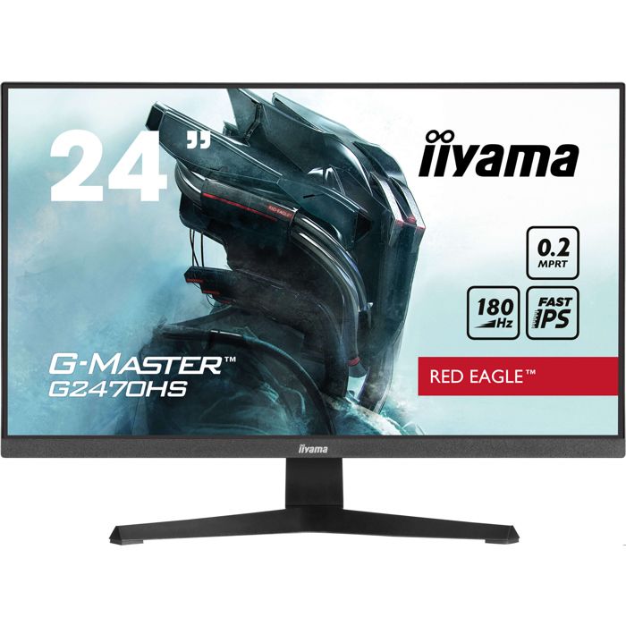 PC monitor - IIYAMA - G2470HS-B1 - 23.8 FHD - Fast IPS - 180Hz - 0.2 ms - Black