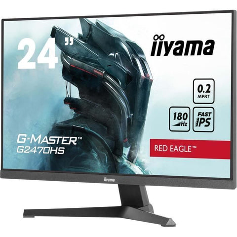 PC monitor - IIYAMA - G2470HS-B1 - 23.8 FHD - Fast IPS - 180Hz - 0.2 ms - Black