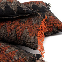 De Oh My Gee kussenhoes - zwart-oranje - 30x50
