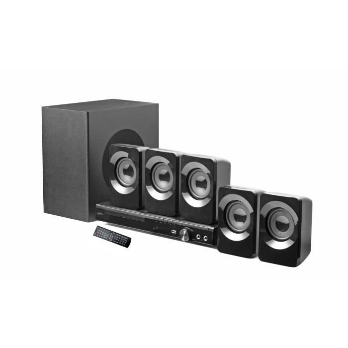 Home Cinema 5.1 with Bass Boost - Inovalley - Bluetooth - DVD player function