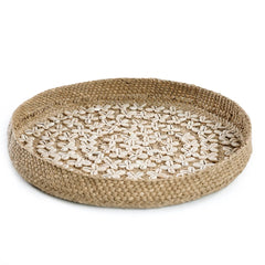 Het Costa Schelpenbord - Natuurlijk Wit - M