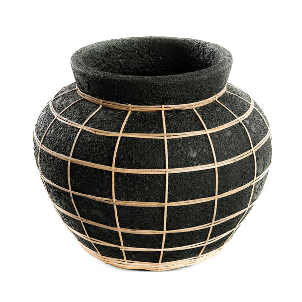 Le Vase Belly - Noir Naturel - T.L