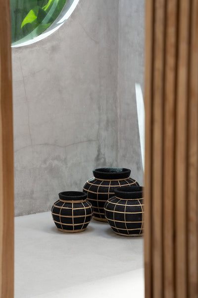 Le Vase Belly - Noir Naturel - T.L