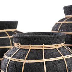 Le Vase Belly - Noir Naturel - T.L
