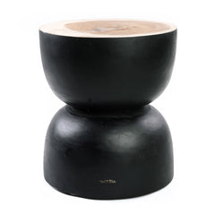 Karbun Stool - Black Natural