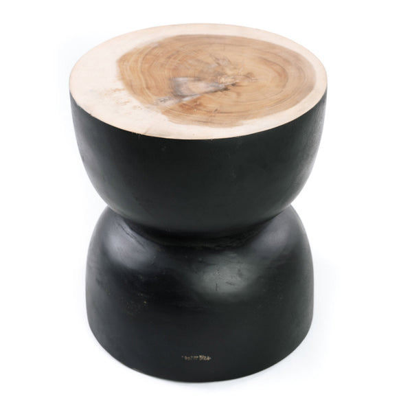 Karbun Stool - Black Natural