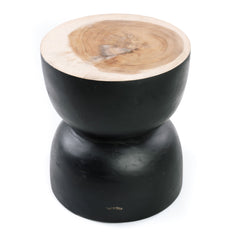 Karbun Stool - Black Natural