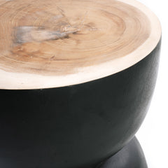 Karbun Stool - Black Natural