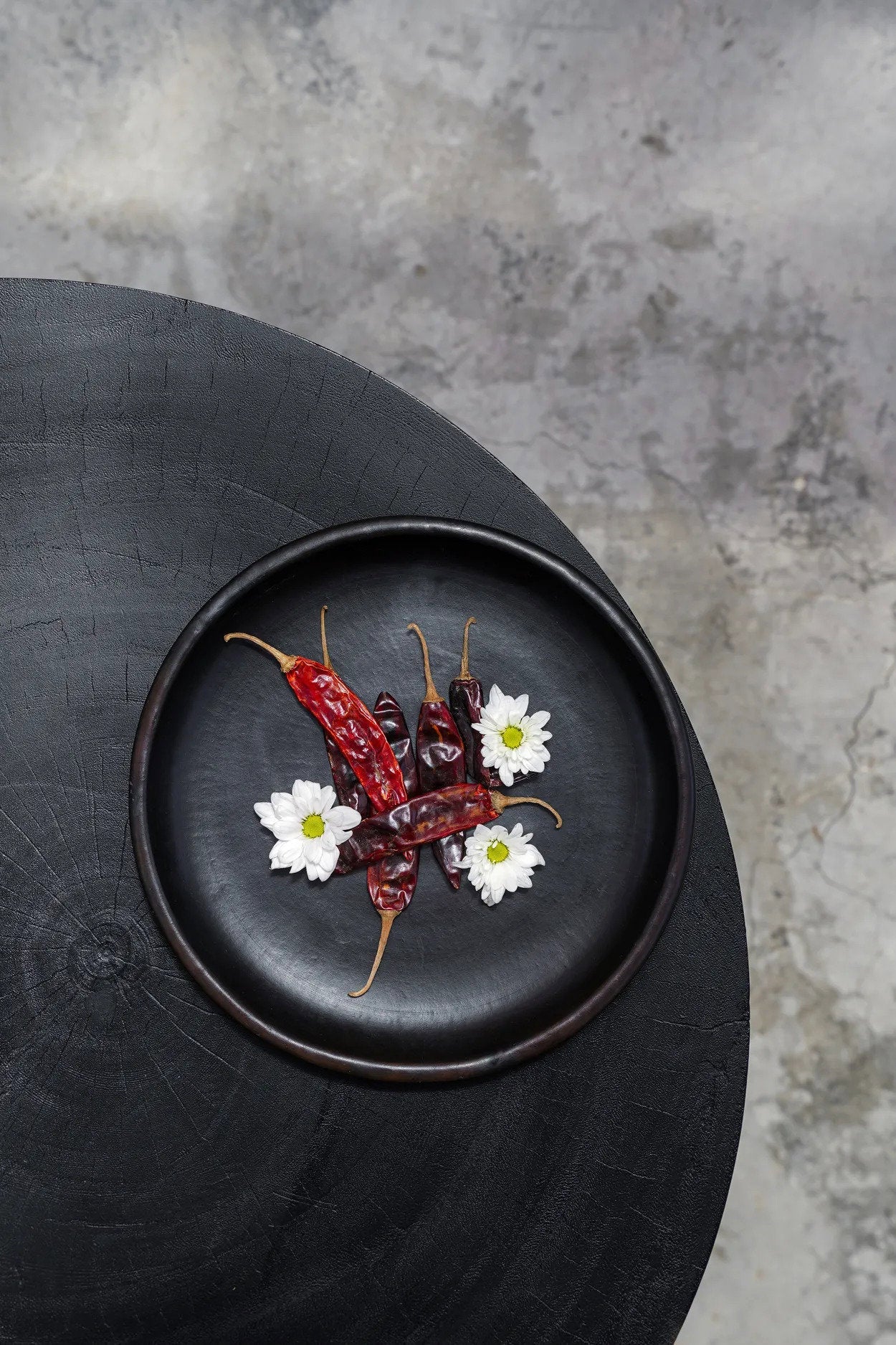 Placa clásica quemada - Negra - M