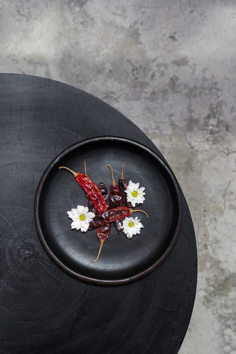 Placa clásica quemada - Negra - M