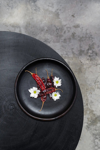 Placa clásica quemada - Negra - M