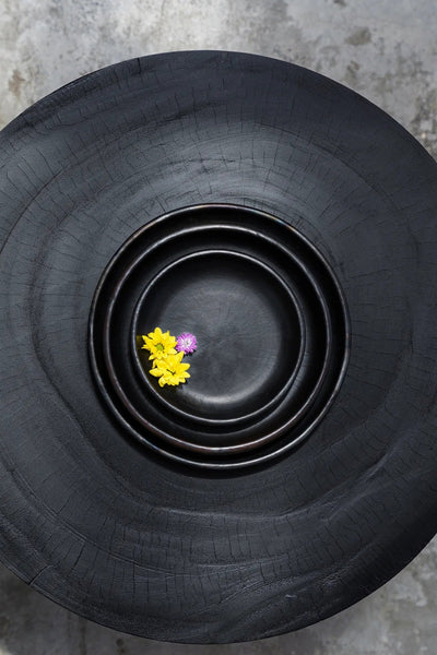 Placa clásica quemada - Negra - M