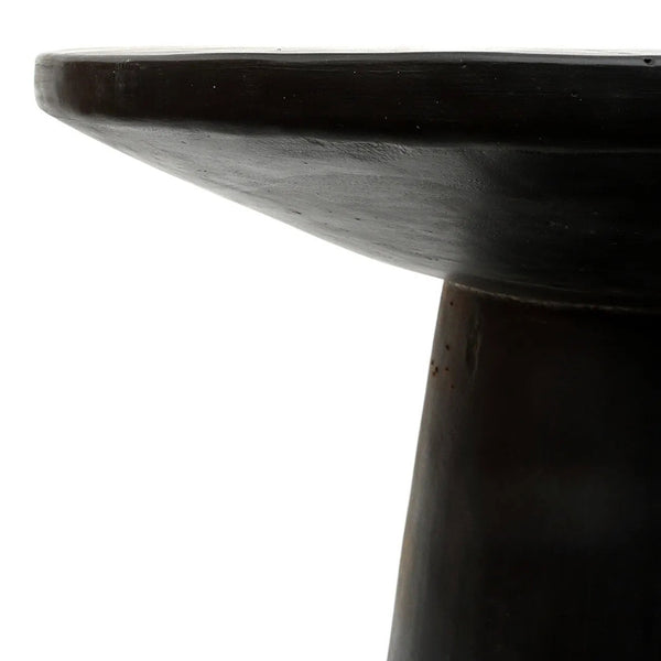 La table d'appoint conique Timber - Noir - 50"