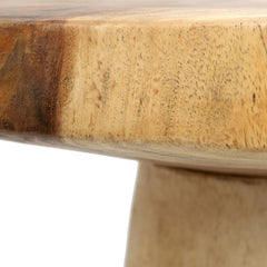 Table d'appoint conique en bois - Naturel - 50"