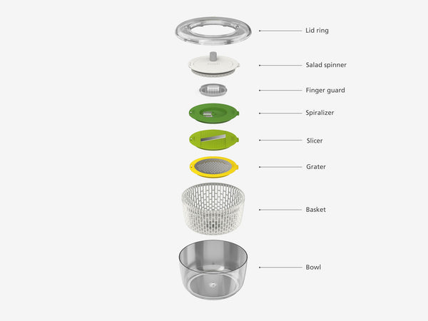 Multi-Prep Salad Preparation Set of 4 Pieces