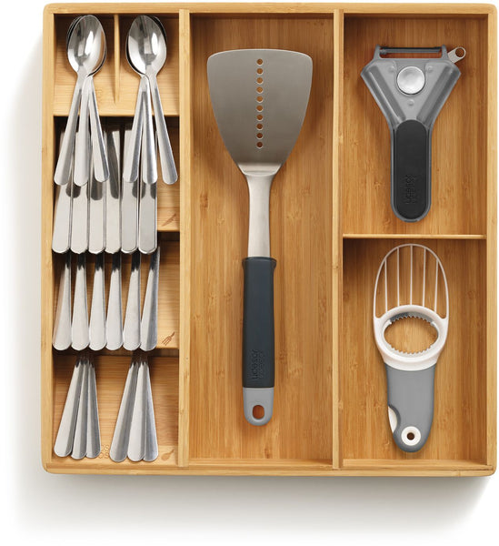 DrawerStore Bamboo Kitchen Drawer Organizer