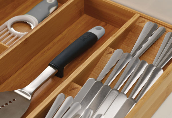 DrawerStore Bamboo Kitchen Drawer Organizer