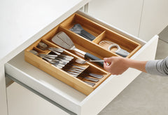 DrawerStore Bamboo Kitchen Drawer Organizer