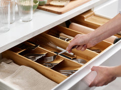 DrawerStore Bamboo Kitchen Drawer Organizer