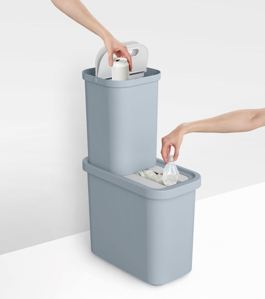GoRecycle Recycling Trash Bin Set 32 L and 2×7 L