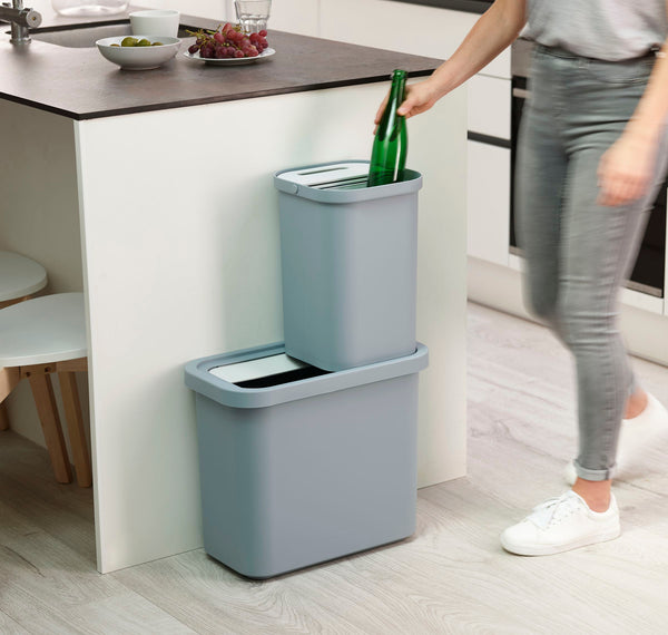 GoRecycle Recycling Trash Bin Set 32 L and 2×7 L