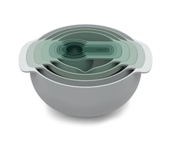 Nest 9 Plus bowl set with measuring spoons, 9-piece set, Editions Sage