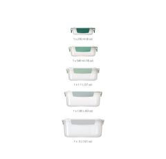 Nest Lock Food Storage Container Set of 5 - Editions Sage