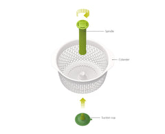 Spindola Salad Spinner and Colander