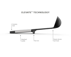 Elevate Fusion 4-Piece Kitchen Utensils with Holder