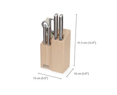 Elevate Fusion 5-Piece Knife and Scissors Set with Holder