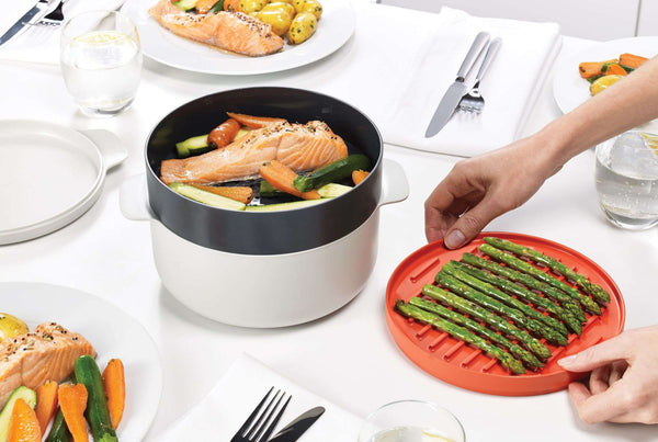 M-Cuisine Stackable Steam Basket for Microwave