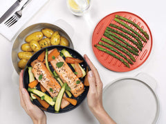 M-Cuisine Stackable Steam Basket for Microwave