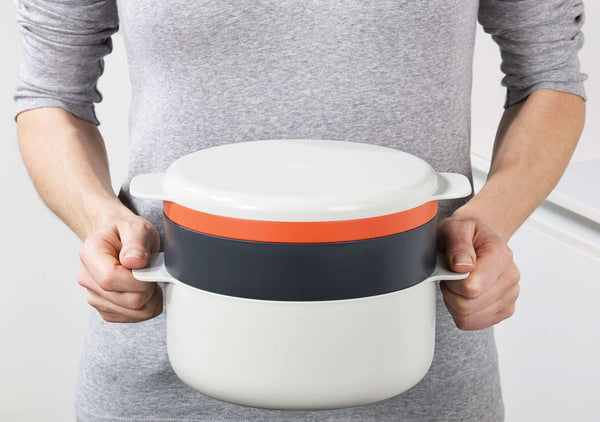 M-Cuisine Stackable Steam Basket for Microwave