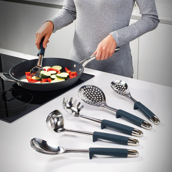 Élégant carrousel de 6 ustensiles de cuisine en acier inoxydable
