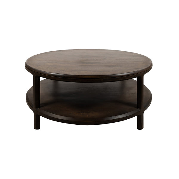 Coffee table Ø100, H40, Brown Walnut