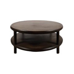 Coffee table Ø100, H40, Brown Walnut