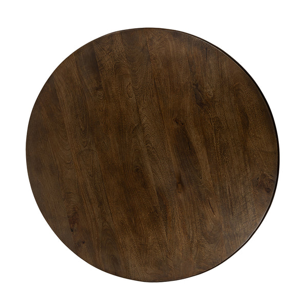 Coffee table Ø100, H40, Brown Walnut