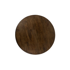 Side table Ø50, H50, Brown Walnut