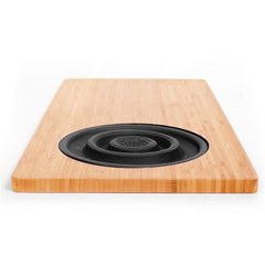 JOCCA - 1633N - Bamboo cutting board with strainer - black